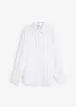 Getailleerde linnen blouse, bonprix