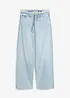 Wide leg jeans met franjes aan de zijkanten, mid waist, bonprix