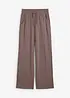 Wijde jersey broek van interlock, bonprix
