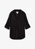 Blouse met linnen en 3/4 mouwen, bonprix