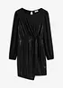 Mini jurk met drapering, bonprix