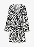Wikkeljurk met print van vloeiende viscose, bonprix