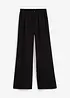 Broek van gestructureerde viscosemix, bonprix