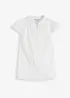 Blousetop met broderie anglaise van puur katoen, bonprix