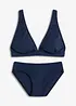 Bikini van glanzend materiaal (2-dlg. set), bonprix