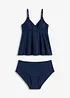 Tankini (2-dlg. set) van glanzend materiaal, bonprix