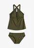Tankini met gekruiste bandjes (2-dlg. set), bonprix