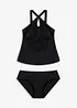 Tankini met gekruiste bandjes (2-dlg. set), bonprix