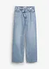 Wide leg jeans, mid waist, low stretch, bonprix