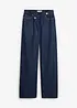 Wide leg jeans, mid waist, low stretch, bonprix
