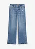 Loose straight jeans mid waist, low stretch, bonprix