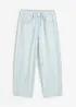 Balloon jeans mid waist, super soft, cropped, bonprix