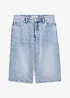 Jeans bermuda mid waist, low stretch, bonprix