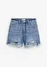 Jeans short high waist, low stretch, bonprix