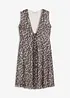 Mini jurk met mesh, bonprix