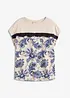 Shirt met een rand van kant en een paisley motief, bonprix