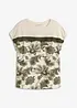 Shirt met een rand van kant en een paisley motief, bonprix