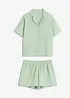 Mousseline shortama met knoopsluiting, bonprix