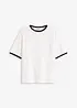 Shirt met kanten rand, bonprix