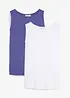 Top van zachte viscose (set van 2), bonprix