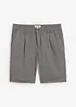 Stretch bermuda regular fit met bandplooien, bonprix