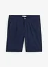 Stretch bermuda regular fit met bandplooien, bonprix