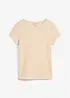 T-shirt van gestructureerde crêpe, bonprix