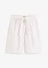 Twill short met ceintuur, bonprix
