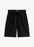 Twill short met ceintuur, bonprix