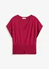 Shirt met gesmokte zoom, bonprix