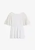 Shirt met kanten mouwen, bonprix