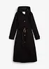 Kuitlange jas in trenchcoat stijl met afneembare capuchon, bonprix