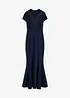 Maxi jurk met kant en mesh, bonprix