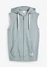 Sweatvest met capuchon in een zachte katoenmix, bonprix