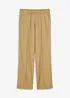 High waist bandplooibroek met linnen, bonprix