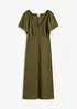 Midi jurk in linnen look, bonprix