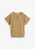 Oversized blouse met elastische zoom, bonprix
