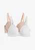 Push up bh van biologisch katoen (set van 2), bonprix
