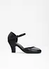 Strappy pumps van leer, bonprix