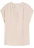 Blouse van soepel satijn met oversized schouders, bonprix