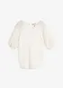 T-shirt met ballonmouwen, bonprix