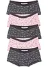 Meisjes hipster met katoen (set van 5), bonprix