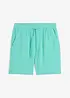 Lange short van mousseline, regular fit, bonprix