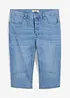 Lange stretch jeans bermuda, regular fit, bonprix