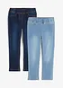 Jegging mid waist (set van 2), bonprix