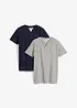 2-in-1 T-shirt met biologisch katoen (set van 2), bonprix