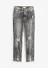 Mom jeans met destroyed effecten, high waist, bonprix