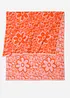 Handdoek met jacquard bloemmotief, bonprix