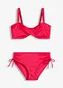 Balconette bikini (2-dlg. set) van glanzend materiaal, bonprix
