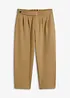 Jersey broek met bandplooien, bonprix